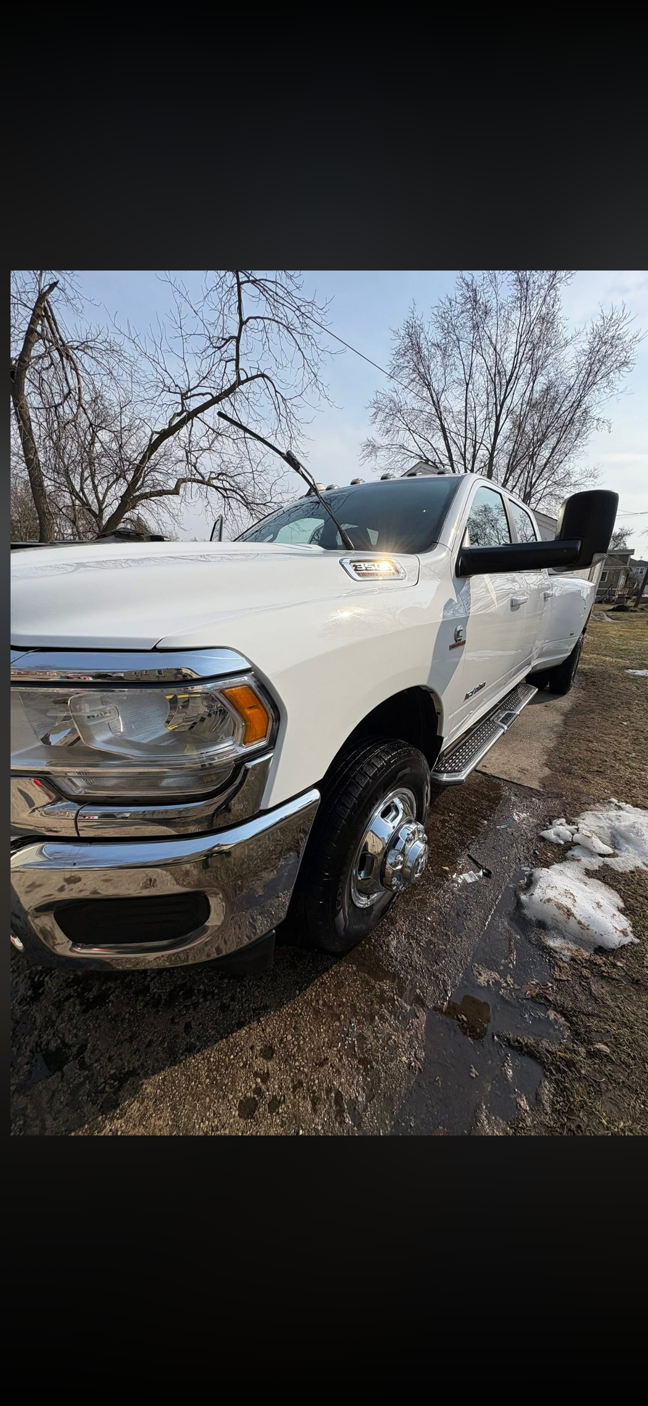 Before exterior wash